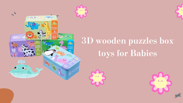 3D Wooden Puzzle Box Toys For Babies