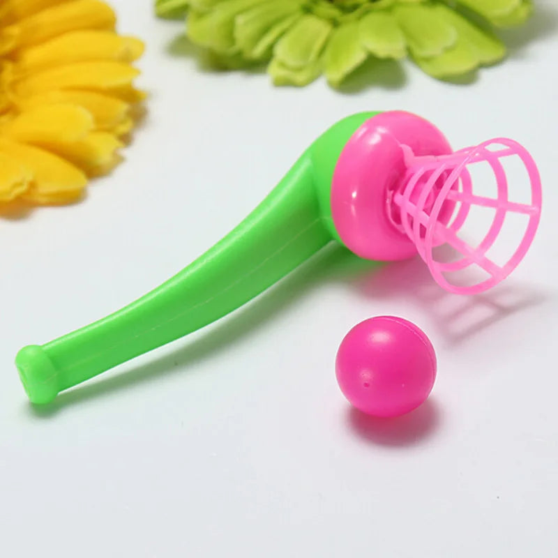 1Pcs New Cute Little Toy Tobacco Pipe Blowing Ball Nostalgia Suspended Ball Classic Childhood Toys Educational Toys For Children