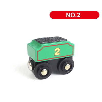 Wooden Train Track Car Magnetic Train-Supertoymart