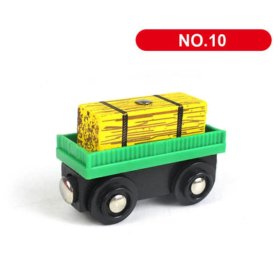 Wooden Train Track Car Magnetic Train-Supertoymart