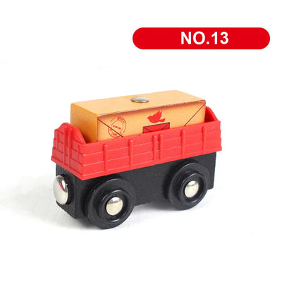 Wooden Train Track Car Magnetic Train-Supertoymart