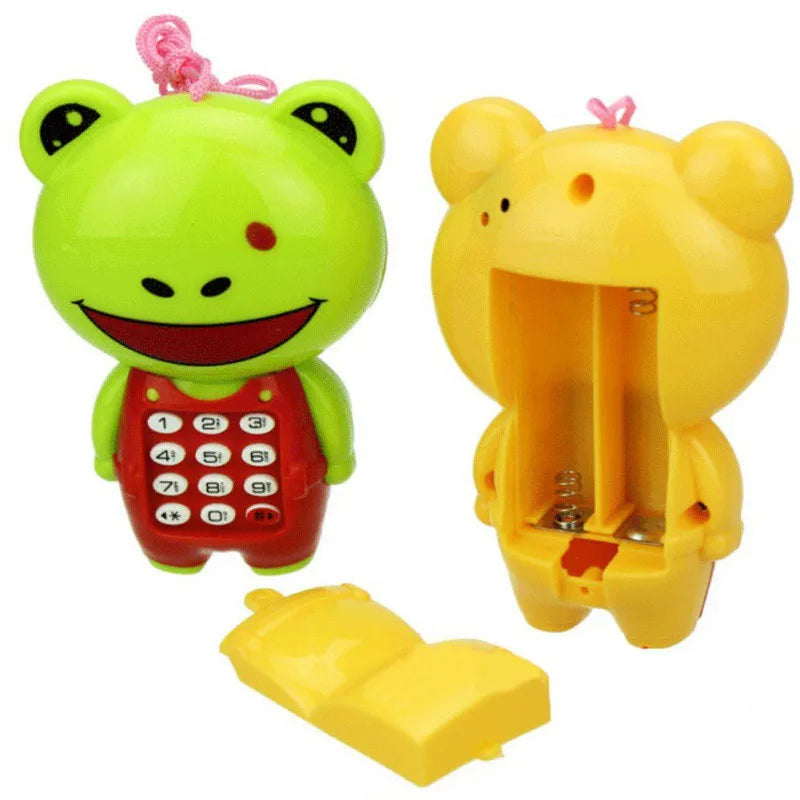 Electronic Toy Musical Phone Mini Cute Children Phone Toy Early Education Cartoon Mobile Phone Telephone Cellphone Baby Toys