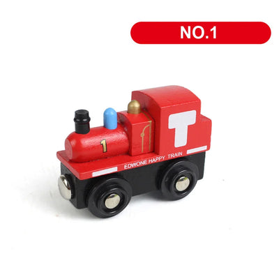 Wooden Train Track Car Magnetic Train-Supertoymart