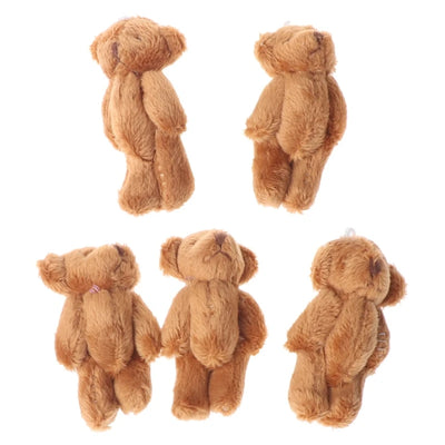 5PCS Kawaii Small Bears Plush Soft Toys Pearl Velvet Dolls Gifts Mini Teddy Bear MAY7-A