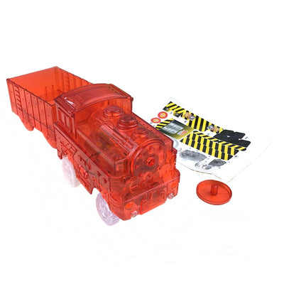 CarsTrack Train Replacement Only, Multi-Color Light Up Flashing LED Glow in The Dark Trains-Supertoymart