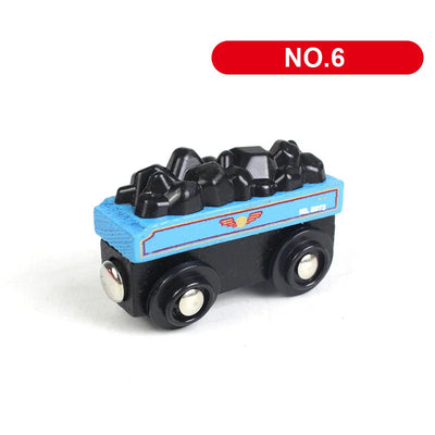 Wooden Train Track Car Magnetic Train-Supertoymart