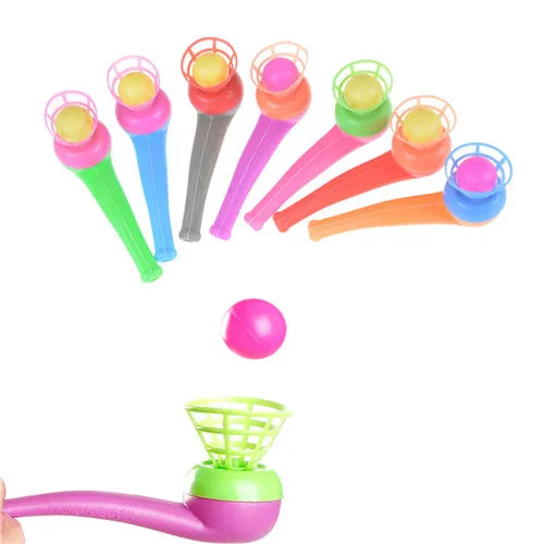 Fun Plastic Pipe Balls Sports Entertainment Toys Balance Training Learning Educational Toy For Children Blowing Outdoor