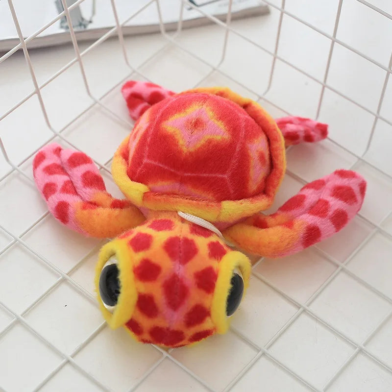 15cm Cute Simulation Tortoise Plush Toys Baby Sleeping Pillow Soft Cartoon Animal Tortoise Stuffed Doll Window Pendant Doll Gift