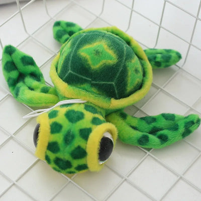 15cm Cute Simulation Tortoise Plush Toys Baby Sleeping Pillow Soft Cartoon Animal Tortoise Stuffed Doll Window Pendant Doll Gift