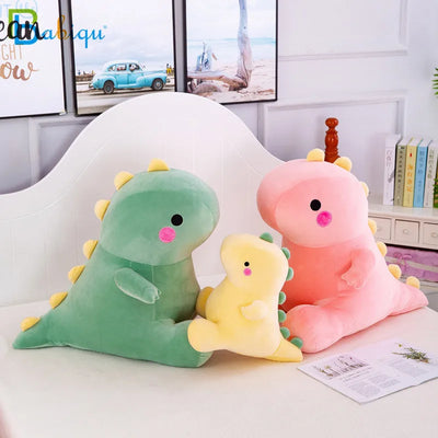 25-50cm Super Soft Lovely Dinosaur Plush Doll Cartoon Stuffed Animal Dino Toy for Kids Baby Hug Doll Sleep Pillow Home Decor