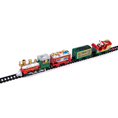 2022 Christmas Electric Rail Car Building Block 216cm Track Set Transportation Toy Brick Train Xmas 2022 New Years Gift Rail Car