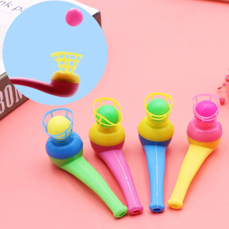 Suspended Blow Pipe Blow Ball Rod Board Game for Children Balance Training Floating Blowing Ball Board Game Family Kids Toy