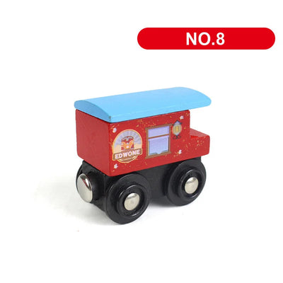 Wooden Train Track Car Magnetic Train-Supertoymart