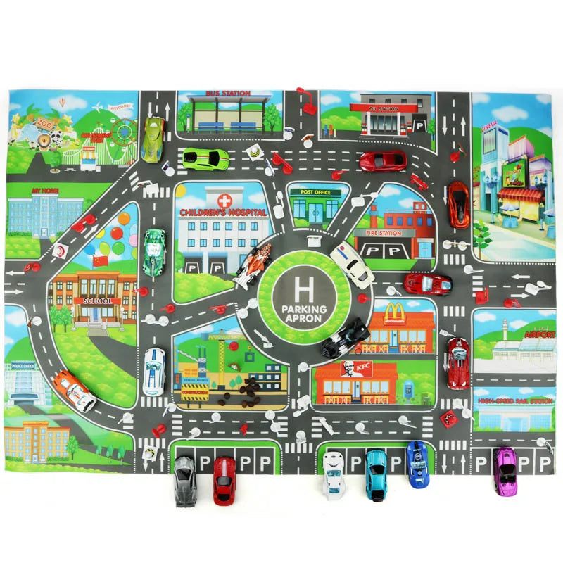 Map toy car model game pad play house toys -Supertoymart