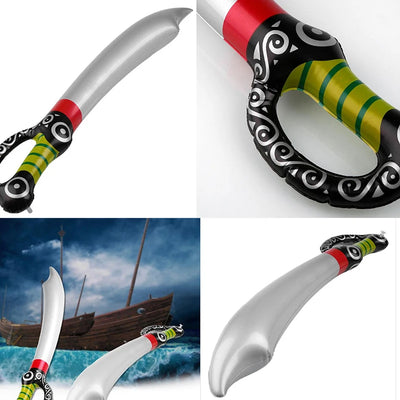 New upgrade Inflatable Swords Toys for Children Kids Outdoor Fun Pool Swim Water Play Toys Pirate Cutlass Soft inflatable toy