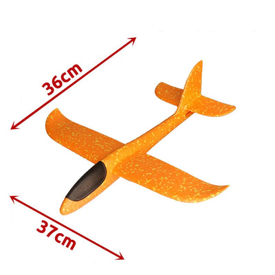 37CM Foam Plane Glider Hand Throw Airplane Light Inertial EPP Bubble Planes Outdoor Launch Kids Toys for Children Boys Gift