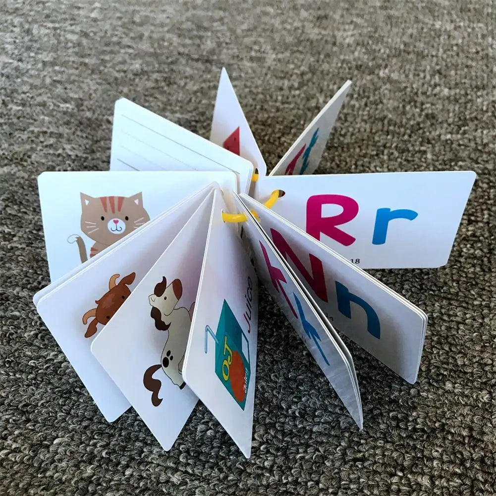 27pcs English Alphabet Card For Baby Kids Learning Flashcards Early Educational Cards Montessori Learning Teaching Aids