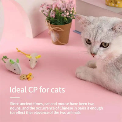 Home Cat Toy Cute Modeling Kitten Toy Mini Mice Toy Herbal Rat Toy Plush Herbal Mouse Universal Cat Accessories Toys For Cats