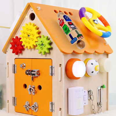 Busy Board DIY Accessories Rotating Blocks for Plane Travel Toys Children