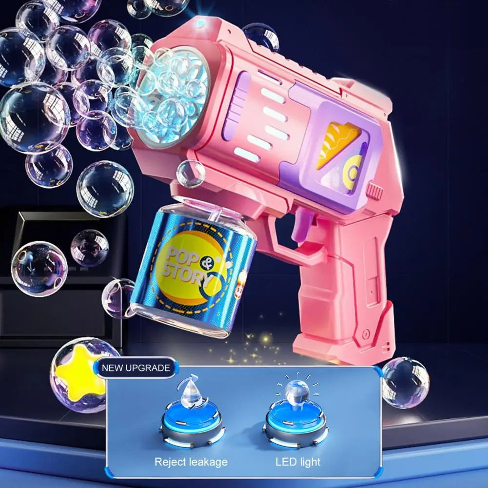 Easy to Use Bubble Machine Kids Bubble Machine Portable Kids Cartoon Bubble Maker Machine with Light for Toddlers for Children