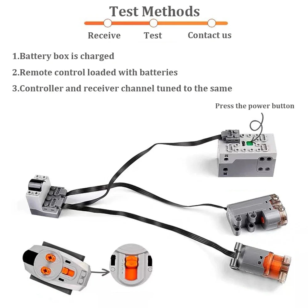 Remote Control Lithium Motor MOC Technology Machinery-Supertoymart