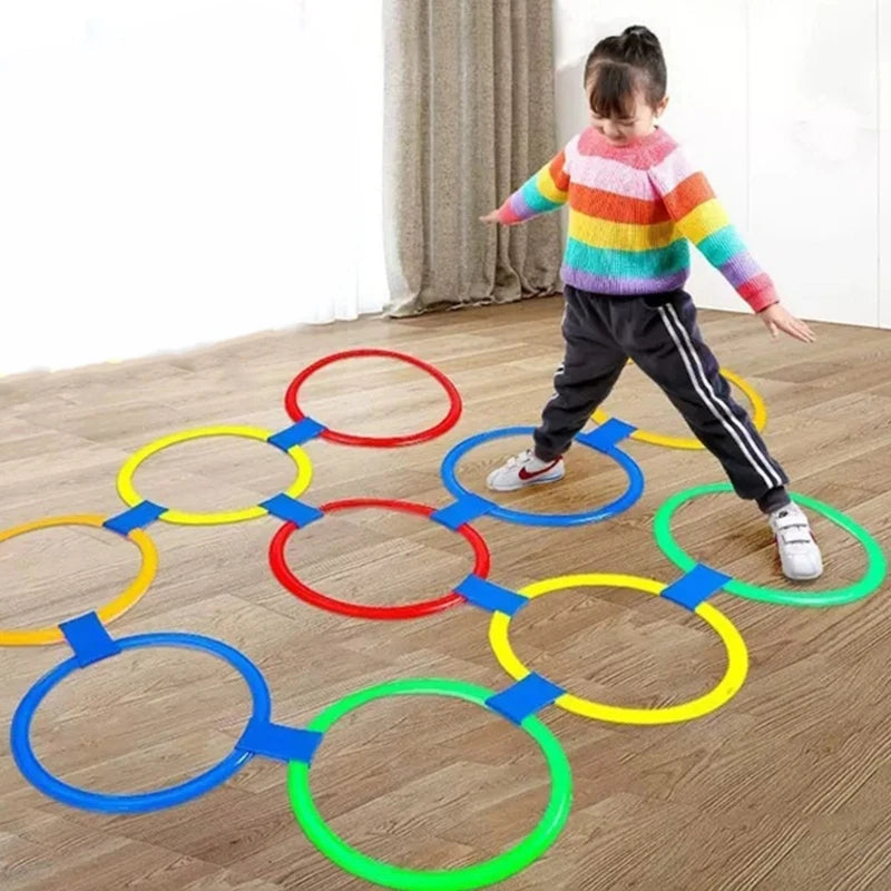 Children Jumping Hoop Indoor Physical Sport Game Toy Parent-Children Party Fitness Exercise Toy Outdoor Jumping Rings To P31B