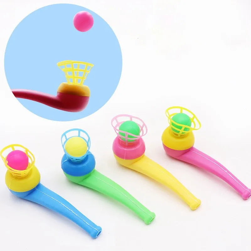 1/2/5pcs Suspended Magic Blowing Pipe Floating Ball Children Balance Training Floating Blowing Ball Plastic Balls Toy for kids