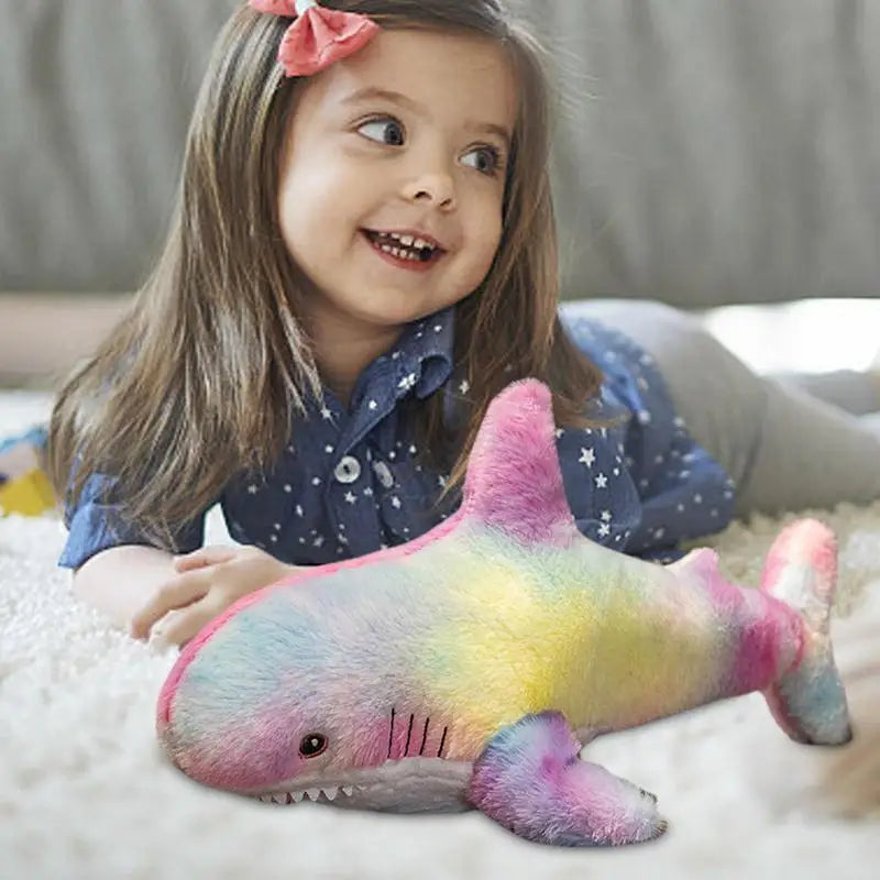 30/45/60cm Cute Shark Plush Toy Soft Stuffed Speelgoed Animal Reading Pillow For Children Birthday Gifts Cushion Doll Gift