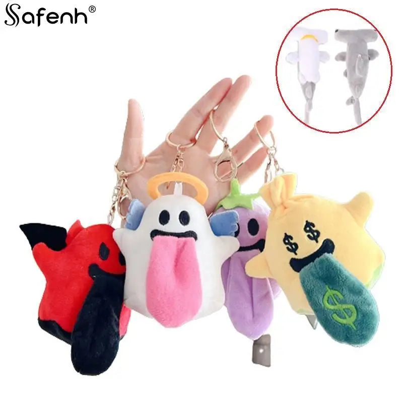 1*Cute Plush Hammerhead Shark Toy Keychain Soft Stuffed Animal Key Chain For Birthday Gifts Doll Gift For Children 1pc 18cm/15cm