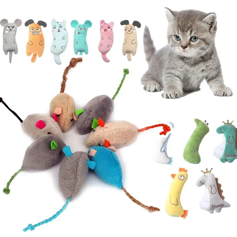 Home Cat Toy Cute Modeling Kitten Toy Mini Mice Toy Herbal Rat Toy Plush Herbal Mouse Universal Cat Accessories Toys For Cats