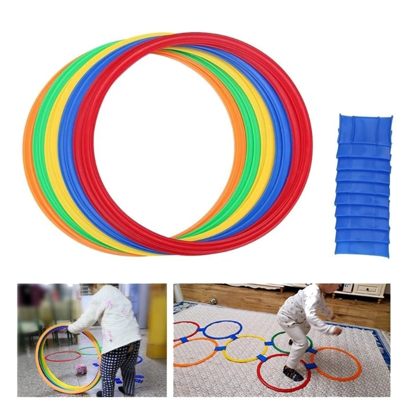 Physical Jumping Hoop Set Toy Children Outdoor Sports Game Funny Birthday Gift