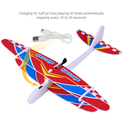 Hand Launch Electric Throwing Foam Glider Plane -Supertoymart