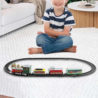 Western Express Train Toy Set With Round Shaped Track For Kids-Supertoymart