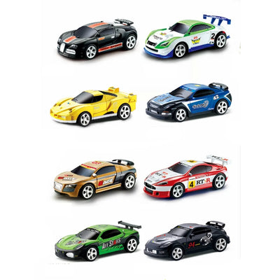 6 Colors Hot Sales Mini RC Car Coke Can Radio Remote Control Micro Racing Car 4 Frequencies Toy For Children