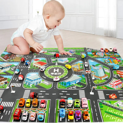 Map toy car model game pad  play house toys -Supertoymart