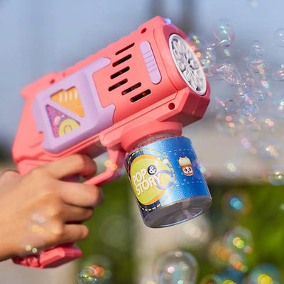 Easy to Use Bubble Machine Kids Bubble Machine Portable Kids Cartoon Bubble Maker Machine with Light for Toddlers for Children