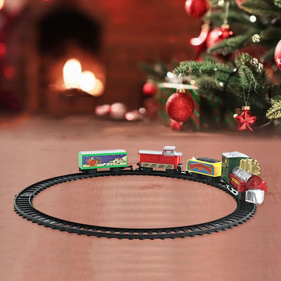 Electric Train Toy Light Sounds Trail Moving Entertainment Kids -Supertoymart