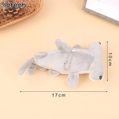 1*Cute Plush Hammerhead Shark Toy Keychain Soft Stuffed Animal Key Chain For Birthday Gifts Doll Gift For Children 1pc 18cm/15cm