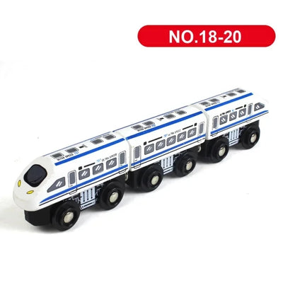 Wooden Train Track Car Magnetic Train-Supertoymart