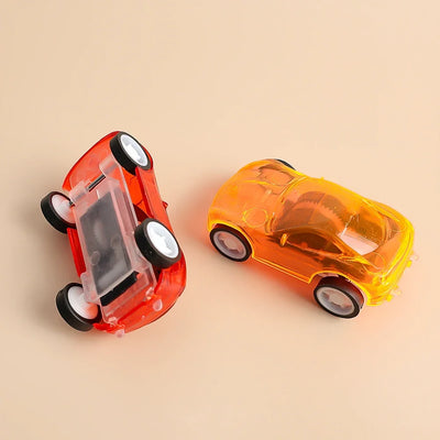  Transparent Mini Pull Back Car Plastic Toys Kids's Toys-Supertoymart