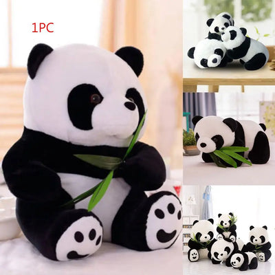 1PC Birthday Kneeling Sitting Kids Baby Soft Cloth Toy Cute Cartoon Pillow Plush Panda Stuffed Animals Present Doll