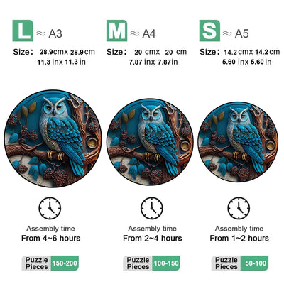 Unique Wooden Animal Jigsaw Puzzles Owl 3D Puzzle Gift Fabulous Gift Interactive Toy For Adults Kid Educational