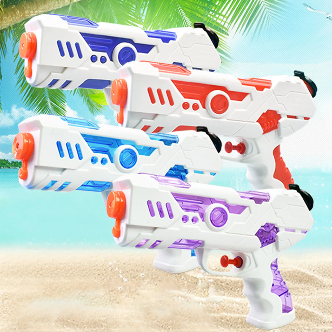 Water Guns Toy Water Squirt Guns For Kids Powerful Water Squirt Guns With 250ML Capacity Water Guns Set For Outdoor Summer Water