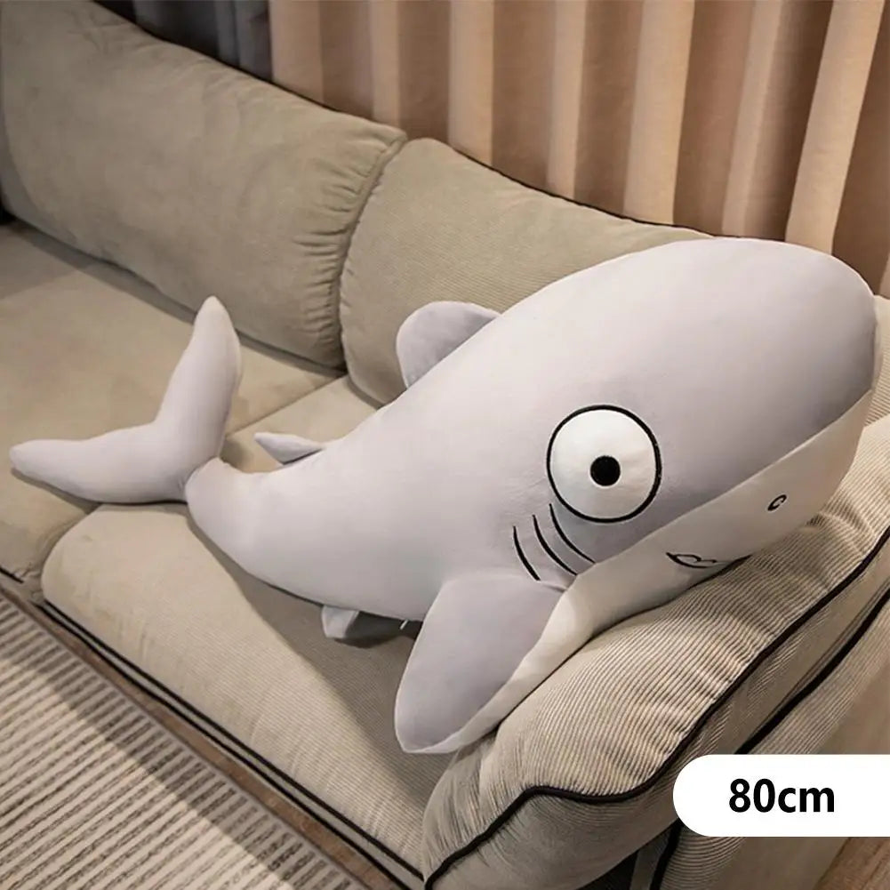 Big Shark Plush Toys Soft Stuffed Animal Plush Doll Sleeping Throw Pillow Sofa Cushion For Birthday Gifts