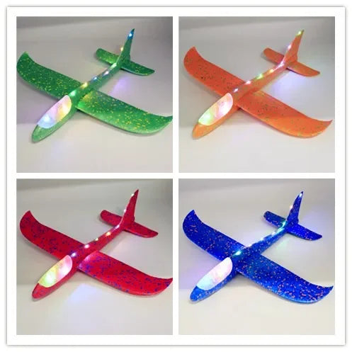 Flying Toy Foam Glider Airplane Mini Throwing Plane 