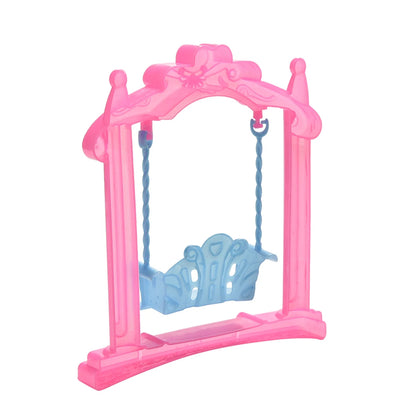 Girl Play House Doll Amusement Park For Doll Slide Amusement Park Slide Swing Accessories Doll Swing Toy Accessories