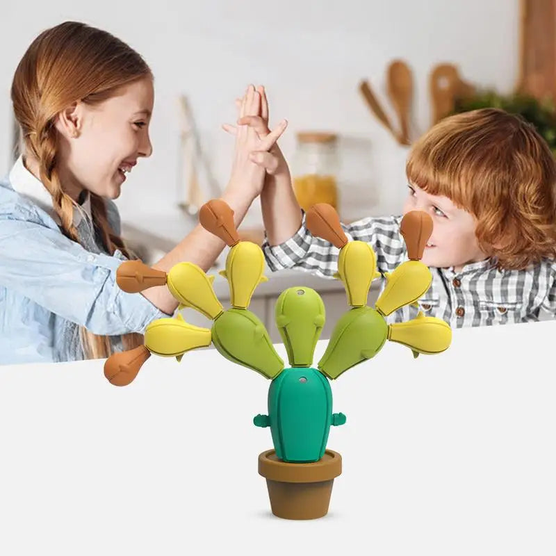 Wooden Stacking Cactus Build And Stack Montessori Wooden Balancing Cactus Blocks Wooden Balancing Cactus Educational Fun Build