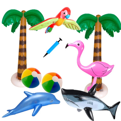 Swimming Pool Float Inflatable Toy Hawaiian Event Party Garden Supplies Decor Inflatable Flamingo Beach Ball Toy For Children