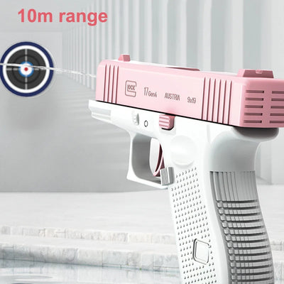 Summer Mini Manual Water Gun Toy Glock Pistol Unharmful Non Electric Water Spray Toy Outdoor Swimming Pool Beach for Kids Adult