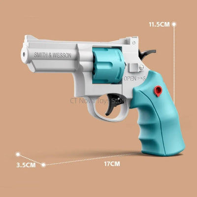 ZP5 Revolver Water Gun Mini Manual Pistol Outdoor Beach Toy Mechanical Continuous Fire Water Gun for Kids